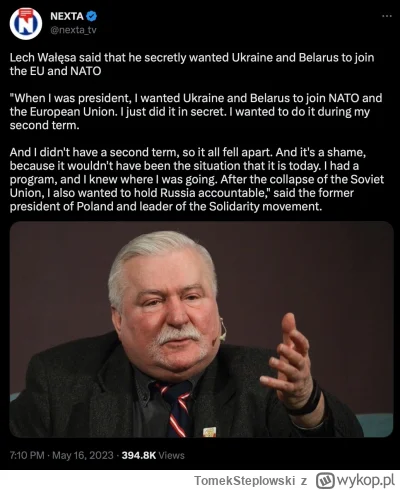 TomekSteplowski - I wtedy jak bym powiedział weźcie Ukrainę do UE i NATO... czyli sek...