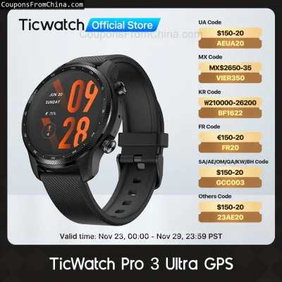 n____S - ❗ TicWatch Pro 3 Ultra GPS Smart Watch [EU]
〽️ Cena: 161.50 USD (dotąd najni...