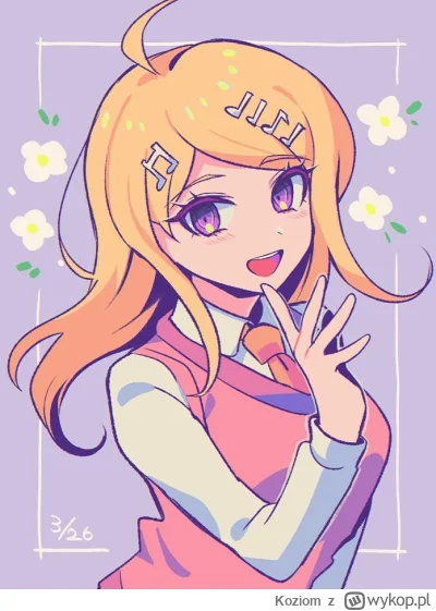 Koziom - #anime #randomanimeshit #danganronpa #kaedeakamatsu #codziennakaede