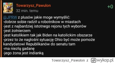 Towarzysz_Pawulon - Pozwolę sobie zacytować samego siebie, apropos wyboru JD Vance pr...