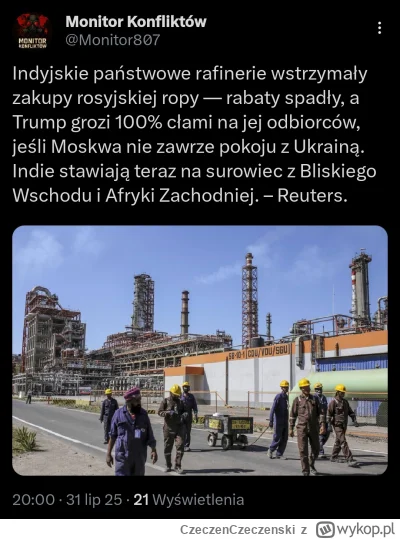 CzeczenCzeczenski - Niedługo Goonery będą pić swoją ropę zamiast wódki 

#ukraina #wo...