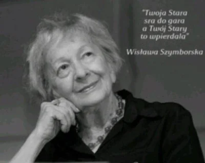 Kapitan_Marchewa - Bo Szymborska wielką poetką była.
#humorobrazkowy #poezja