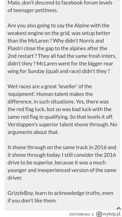 JanTadeusz - #f1 idealne podsumowanie z F1technical