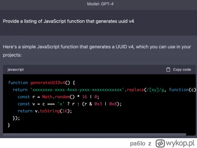 pa6lo - >Czy ChatGPT wypluwający fragmenty dopasowane w specyficzny sposób do zastoso...