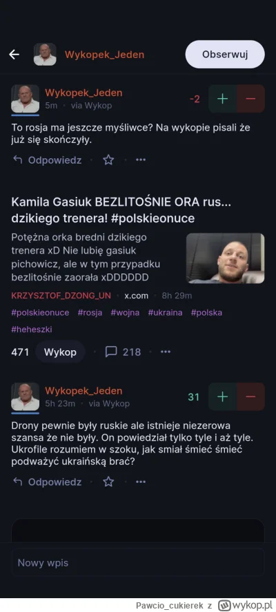 Pawciocukierek - @WykopekJeden oj przepraszam że obraziłem twojego b0żka XDD
Ziobro z...