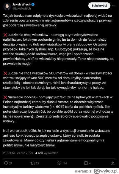 Kieranz - #polityka #wiatraki #energetyka