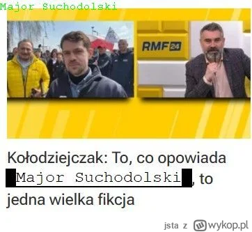 jsta - Pamiętajcie, uniwersum #kononowicz i #major to wszystko FIKSJA.