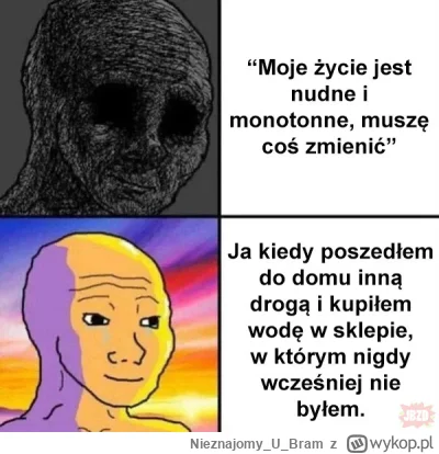 NieznajomyUBram - Jutro zaszaleje i pójdę po jedzenie do francuza zamiast do niemca. ...