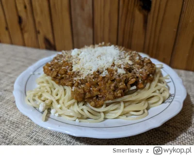 Smerfiasty - dziś na kolację pyszne spaghetti bolognese

#cojegargamel