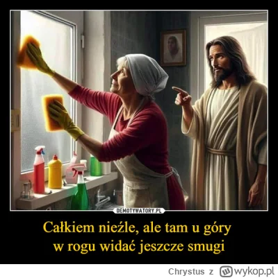Chrystus - Świąt nie ma, ale i tak warto mieć umyte okna.
#humorobrazkowy #heheszki
