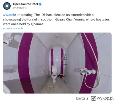 banzi - 4.5 minutowy film ze zwiedzania jednego z tunelów Hamasu w Khan Younis w połu...