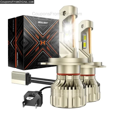 n____S - ❗ SEALIGHT X4 28000lm Pair 110W Car LED Headlight Bulbs H4
〽️ Cena: 40.99 US...