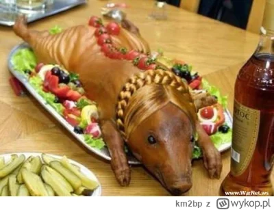 km2bp - Puki nie musimy jeszcze jeść robaków to proponuję tak pięknie podaną świnkę