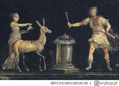 IMPERIUMROMANUM - Fresk przedstawiający scenę złożenia ofiary Dianie

Rzymski fresk p...