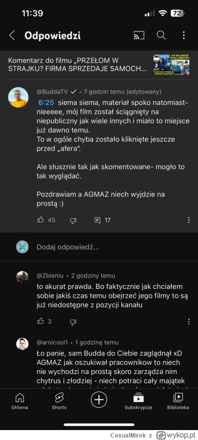 CasualMirek - #buddatv #youtube #januszebiznesu #afera 

Pod odcinkiem dotyczącym afe...