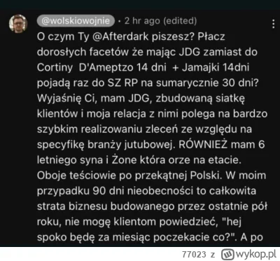 77023 - @sildenafil: jak mu tak śpieszno do wojaczki niech sam idzie, ale jednak nie