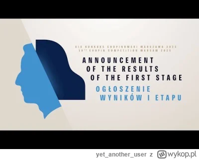 yetanotheruser - Stream z ogłoszenia wyników już za chwilę:
https://www.youtube.com/l...