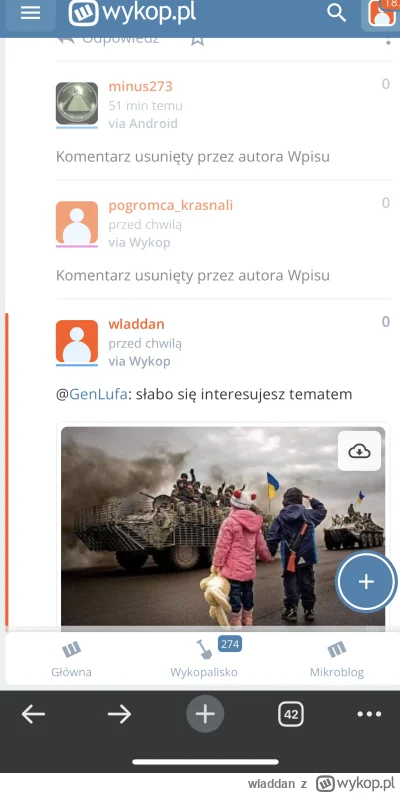 wladdan - Uwaga na trolla @GenLufa
Ten maluczki napisał post że nie ma artystycznych ...