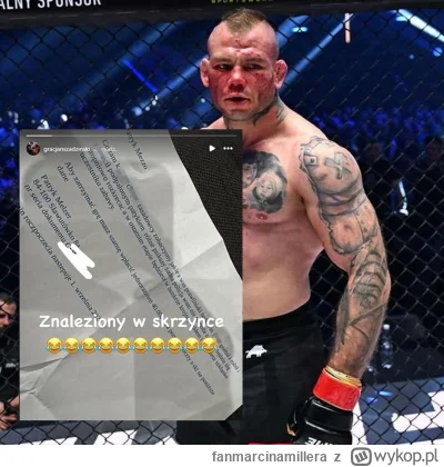 fanmarcinamillera - Gość napisał pogróżki Grackowi, podpisał się, a pseudocharakterni...