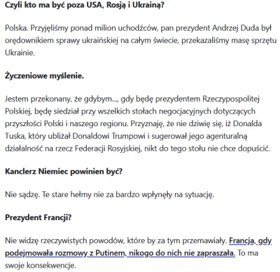 uciekinierzplantacji_janusza - #polityka Fragment z wywiadu batyra dla wp. Dobrze, że...