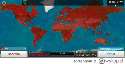 Hortennsia - Grałam dziś w plague Inc i zupełnie przypadkowo tylko Polska i Grenlandi...