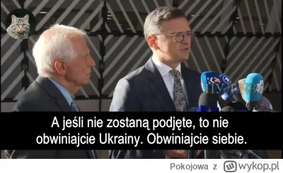 Pokojowa - Pan Kułeba wskazał właśnie winnych potencjalnej klęski.

"Jeśli Ukraina pr...