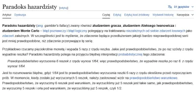 wrednybombelek - >jeśli 10 razy z rzędu wypadnie orzeł, to prawdopodobieństwo, że prz...