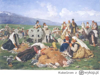 KubaGrom - "Zadusznica" w Bułgarii w 1890, obraz Ivana Mrkvički z 1890 r.
#swietozmar...