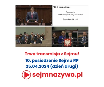 sejmnazywo-pl - 🔴 Trwają obrady Sejmu RP - oglądaj stream na żywo 🔴

📅 10. posiedz...
