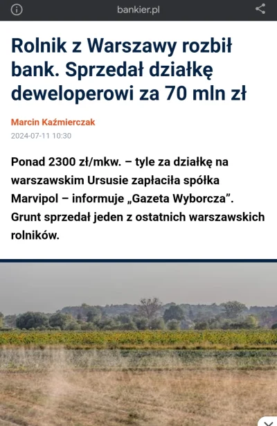 JanDzbanPL - Działka na ursusie za 70mln od rolnika a ludzie wierzą w spadki cen nier...