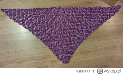 Kasia71 - Chusta szydełkowa , wzór -  słynny,, wirus ". :)   #kasiaszydelkuje #handma...