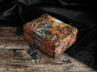 Apaturia - Jesienne pudełeczko na pierścionek ( ͡° ͜ʖ ͡° )つ──☆*:・ﾟKrajobraz w ciepłyc...