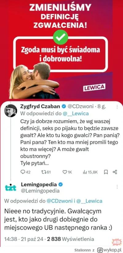 Stalionnn - #bekazlewactwa #logikarozowychpaskow

W końcu najważniejsze postulaty zre...