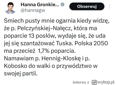 botereq - Śmiech pusty mnie ogarnia kiedy widzę, że p. Pelczyńskiej-Nałęcz, która ma ...