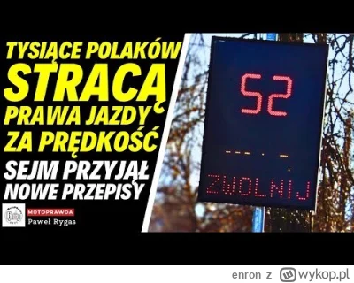 enron - Materiał o tym, że bandyci jeżdżący mimo zakazu prowadzenia pojazdów stracą p...