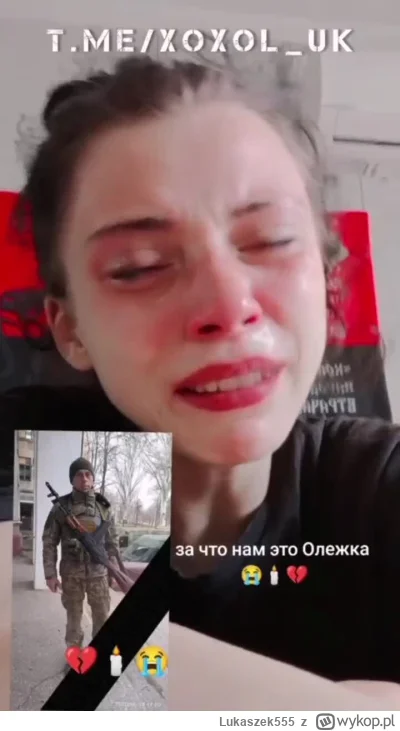 Lukaszek555 - Na Ukraińskim TikToku jest trend żeby dziewczyny opłakiwały swoich chło...