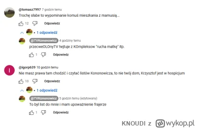 KNOUDI - chory psychicznie s-------a... może to jakiś masochista którego kręci dostaw...