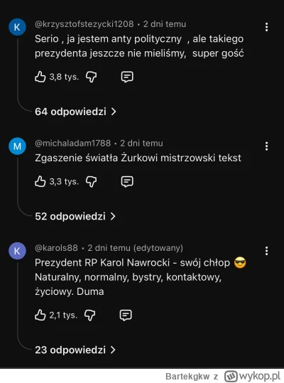 Bartekgkw - Co takiego zrobił Nawrocki że jest już wręcz ubóstwiany przez Mariuszów i...