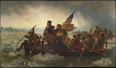 Loskamilos1 - "Washington crossing the Delaware", Emanuel Leutze, obraz wykonany w 18...