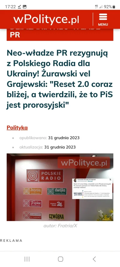 Wilczynski - #ukraina niestety, ale Polskie Radio likwiduje swój oddział ukraiński. N...