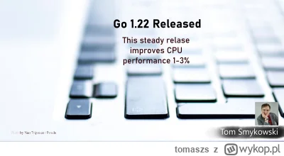 tomaszs - Update your Go setup to 1.22. It comes with CPU performance improvement of ...