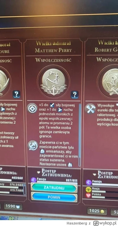 Haszenberg - w #civilization6 jest Matthew Perry jako wielki amirał ( ͡° ͜ʖ ͡°)
#civi...