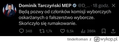 tindeRoman - - Pozwiemy was za oskarżenia o fałszerstwo wyborcze!
- Okej, to pokażcie...