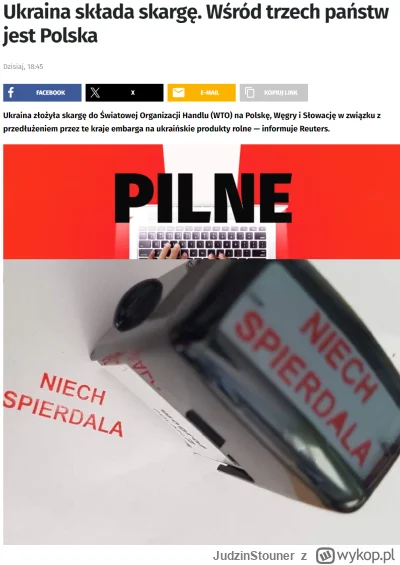 JudzinStouner - Jak to było? Dozgonna wdzięczność? Chyba, że chodzi o pieniądze, to w...