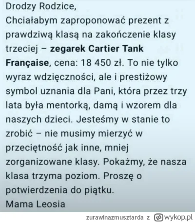 zurawinazmusztarda - A wy co, dalej kwiaty zamiast zegarka za 18 tysięcy na zakończen...