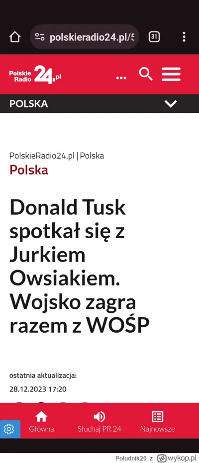Poludnik20 - Przekszatałcą chyba Polskie Radio 24 na swoją modłę. Taką mam cichą nadz...