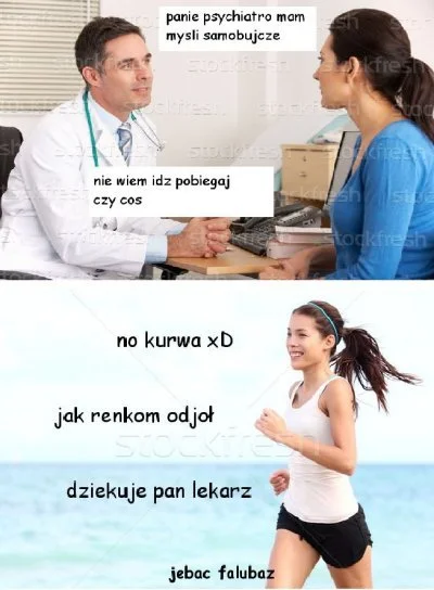 Le_Mon - Według najnowszych badań okazuje się, że bieganie jednak leczy depresję. Pan...