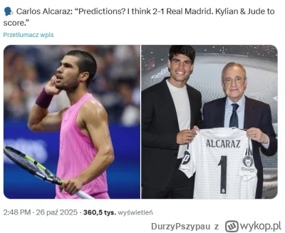 DurzyPszypau - Skubany przewidział wynik i strzelców ( ͡° ͜ʖ ͡°)

#mecz #realmadryt #...