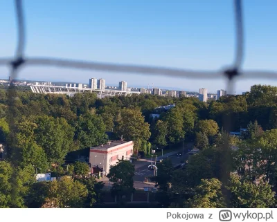 Pokojowa - Widok z wieży na stadion śląski