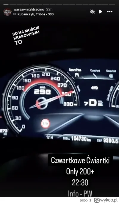 piip5 - 300km/h na ekspresówce. kolejne majtczaki jeżdzą każdego dnia po ulicach i je...